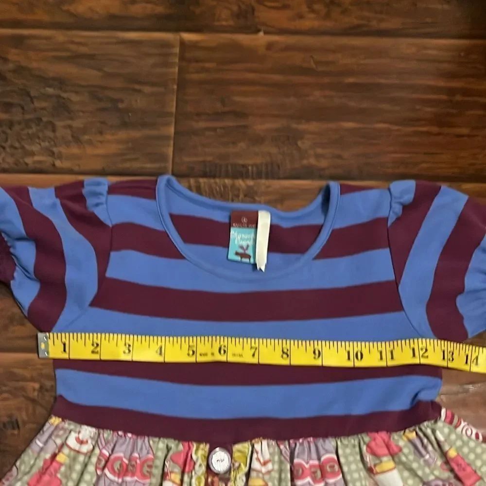Matilda Jane Character Counts Multi Color Print Design Dress - Picture 3 of 8